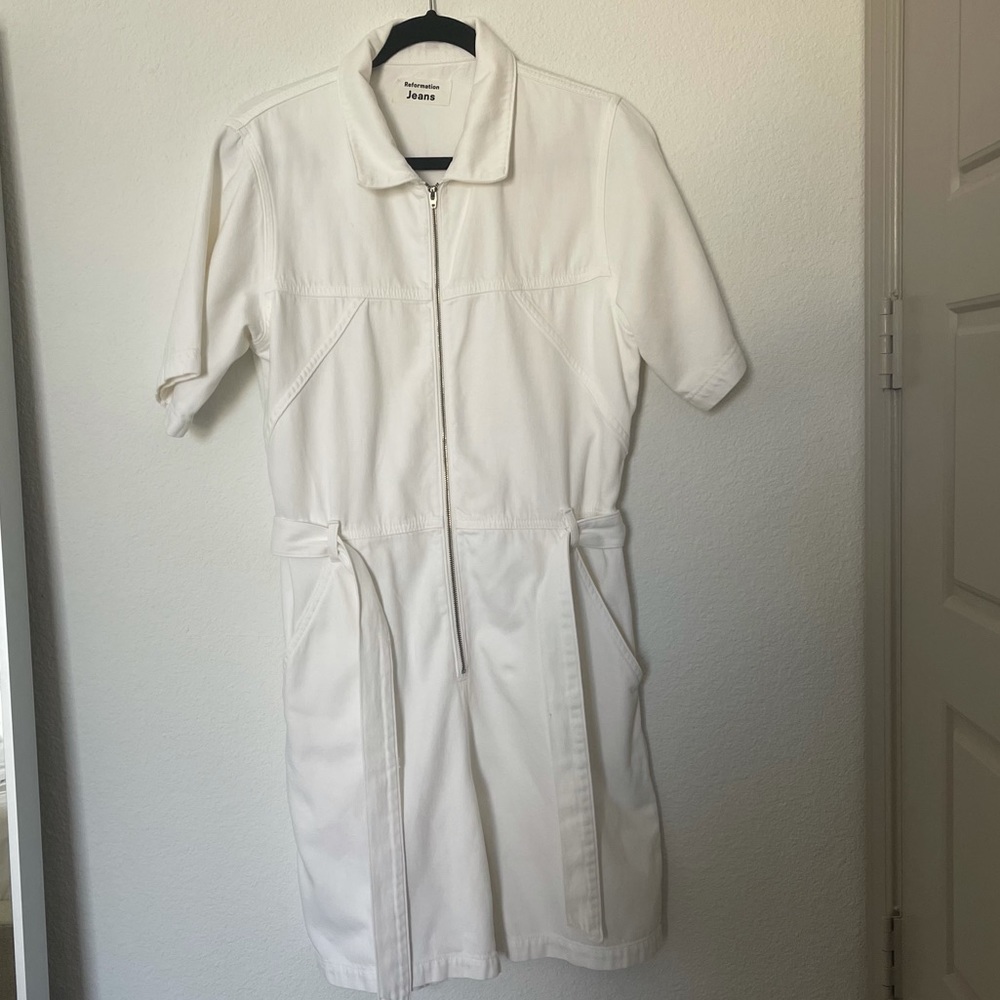 Reformation Jeans White Romper - Picture 2 of 3